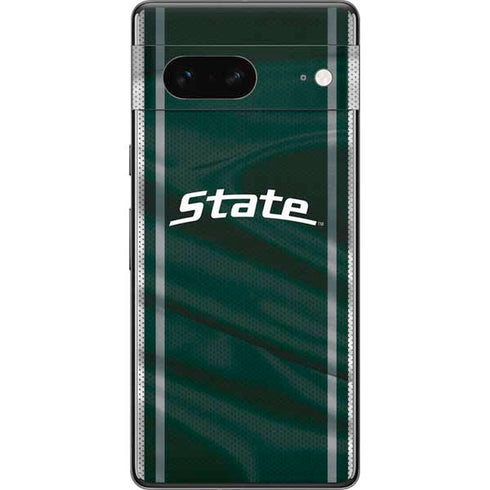 Michigan State University Jersey Grey Pixel Skins